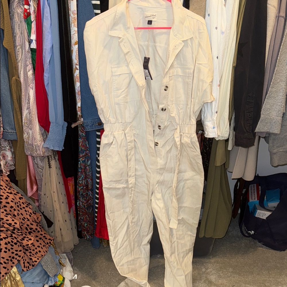 Universal Thread Cream Jumpsuit